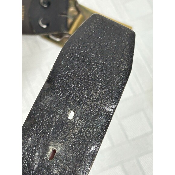 1979 Vtg. Harry Klitzner Masonic Masons Brass Shriners Belt Buckle 38 LEATHER - Picture 10 of 16